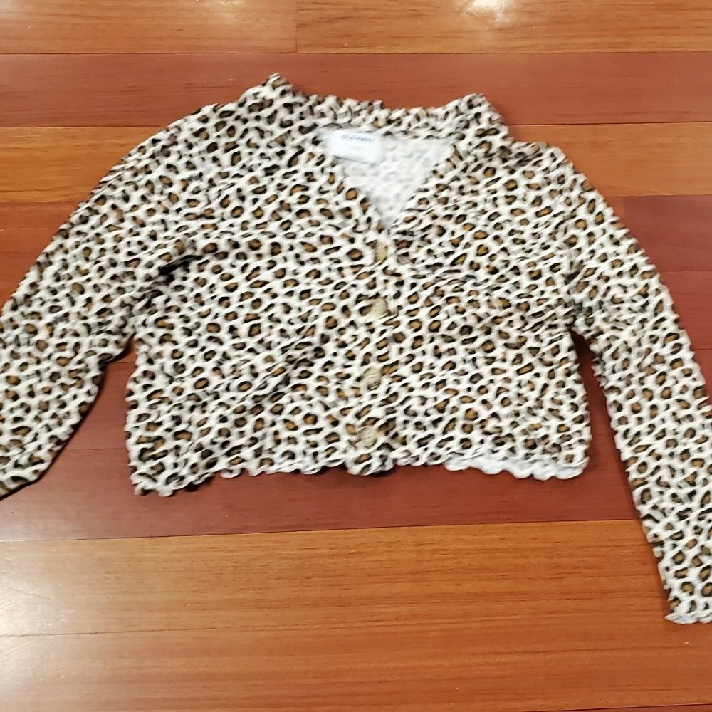 Old Navy V-neck Cardigan- Leopard Print
